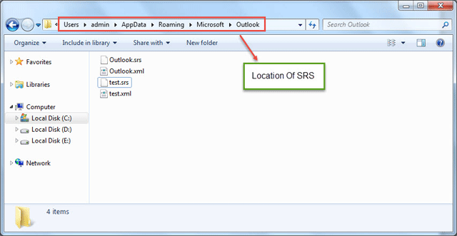 Location of SRS Files