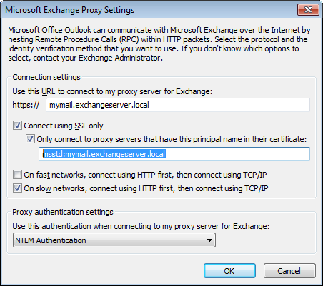 Authentication setting