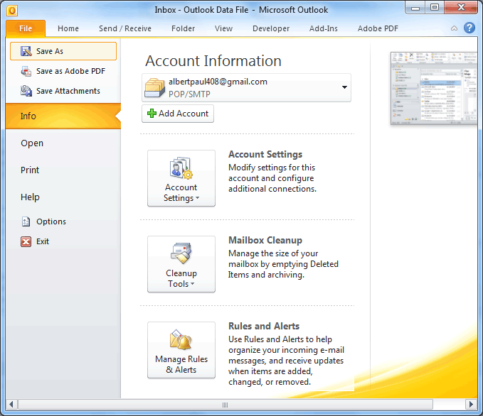 Open File Option
