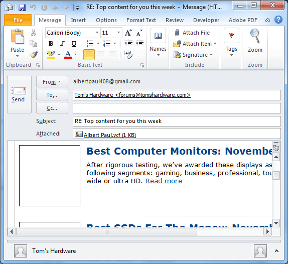 Reply selected mail
