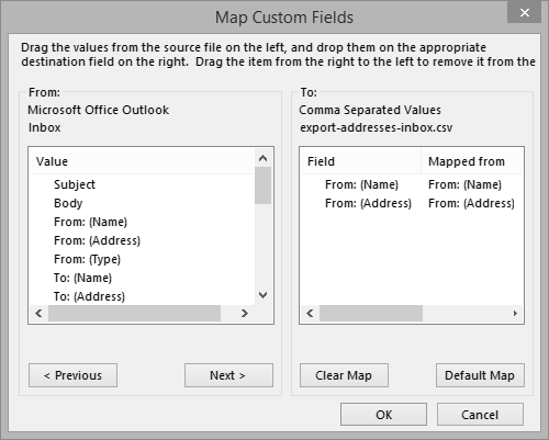 map coustom fields