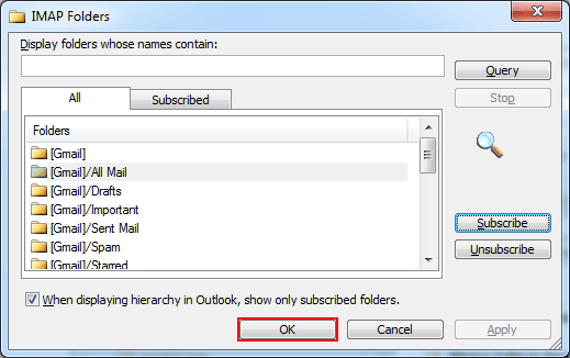 Click on ok to close the dialog box