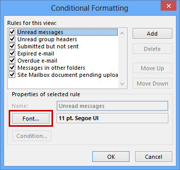 conditional formating