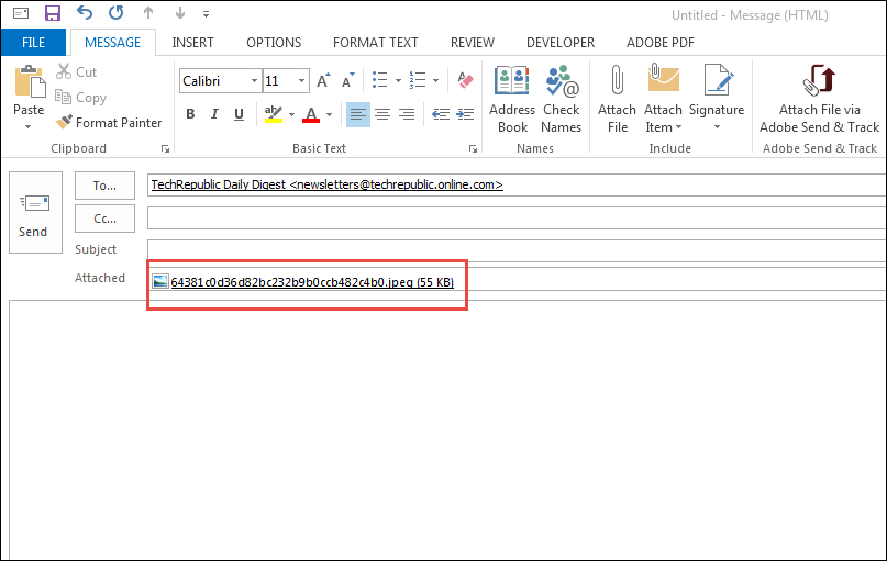 How to Attach a Document to an Email in Outlook