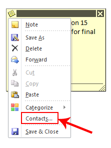 select contact