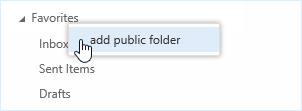 access public folder OWA 2013
