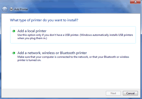 add local printer