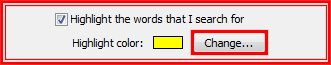 change highlight