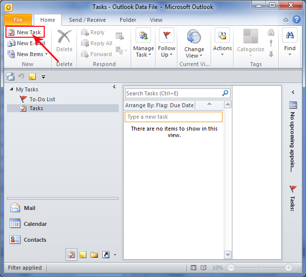 create a task in outlook create a task in outlook