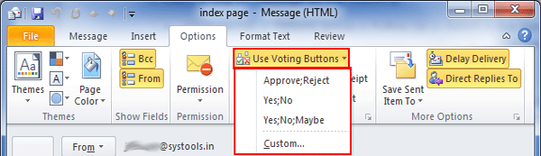 set voting button