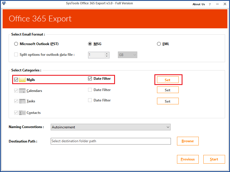 Microsoft Office 365 Export Tool – Export O365 Mailbox to PST, EML, MSG